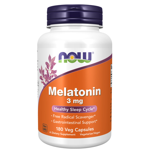 Picture of Now Foods Melatonin 3mg - 180 Veg Capsules