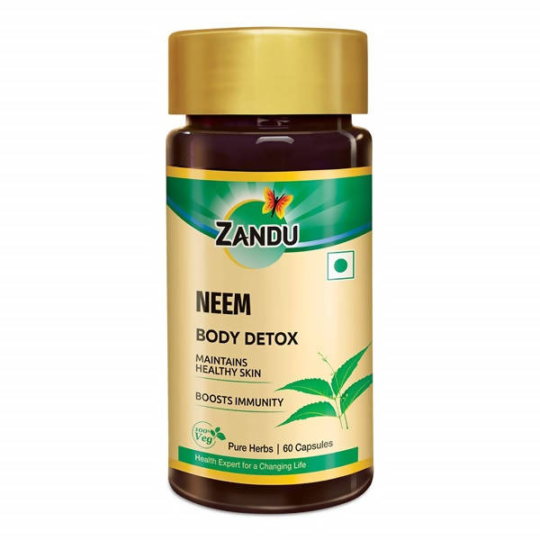 Picture of Zandu Neem Body Detox Capsules - Pack of 1 - 60 Caps