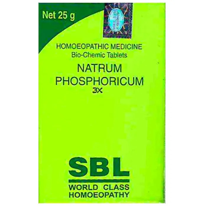 Picture of SBL Homeopathy Natrum Phosphoricum Biochemic Tablets - 25 GM