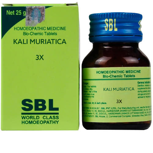 Picture of SBL Homeopathy Kali Muriatica Biochemic Tablets - 25 GM