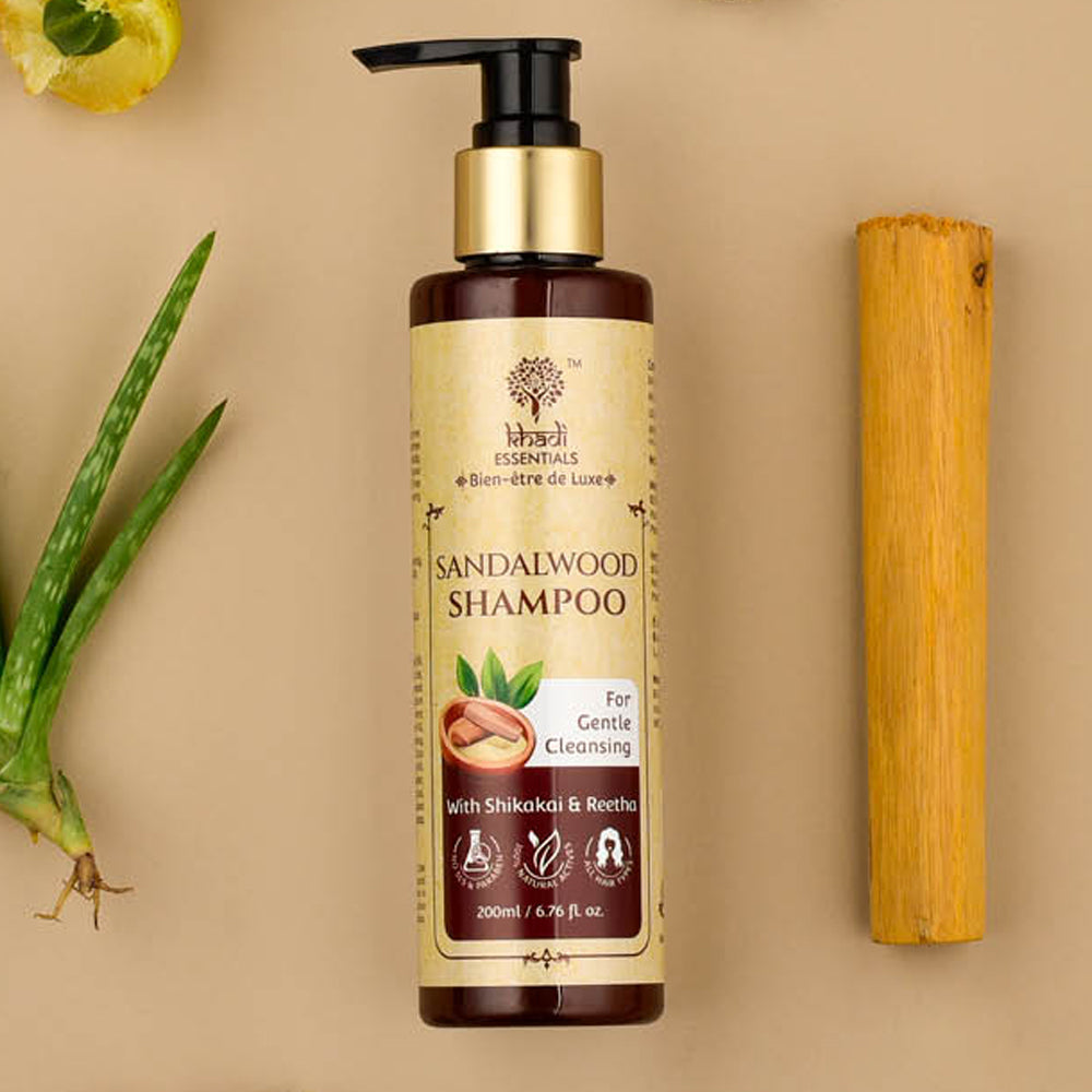 Picture of Khadi Essentials Sandalwood Hair Shampoo - 200 ML