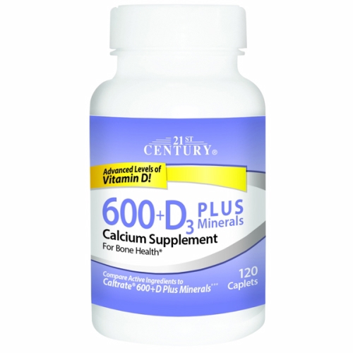 Picture of 21st Century Calcium 600 + D3 Plus Minerals