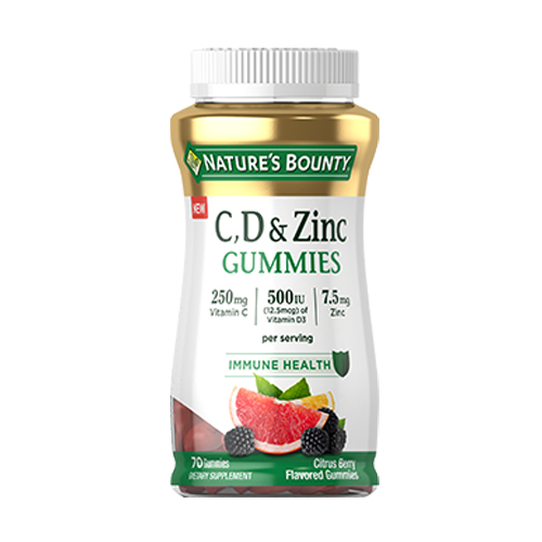 Picture of Nature's Bounty C,D & Zinc Gummies