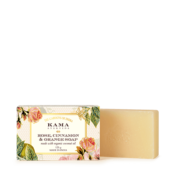 Picture of Kama Ayurveda Rose, Cinnamon & Orange Soap - 125 GM
