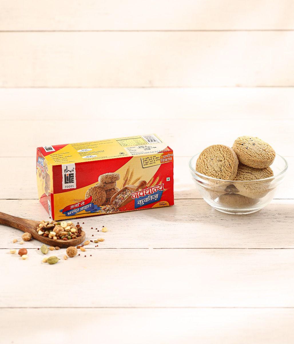 Picture of Isha Life Multigrain Cookies, 100 gm