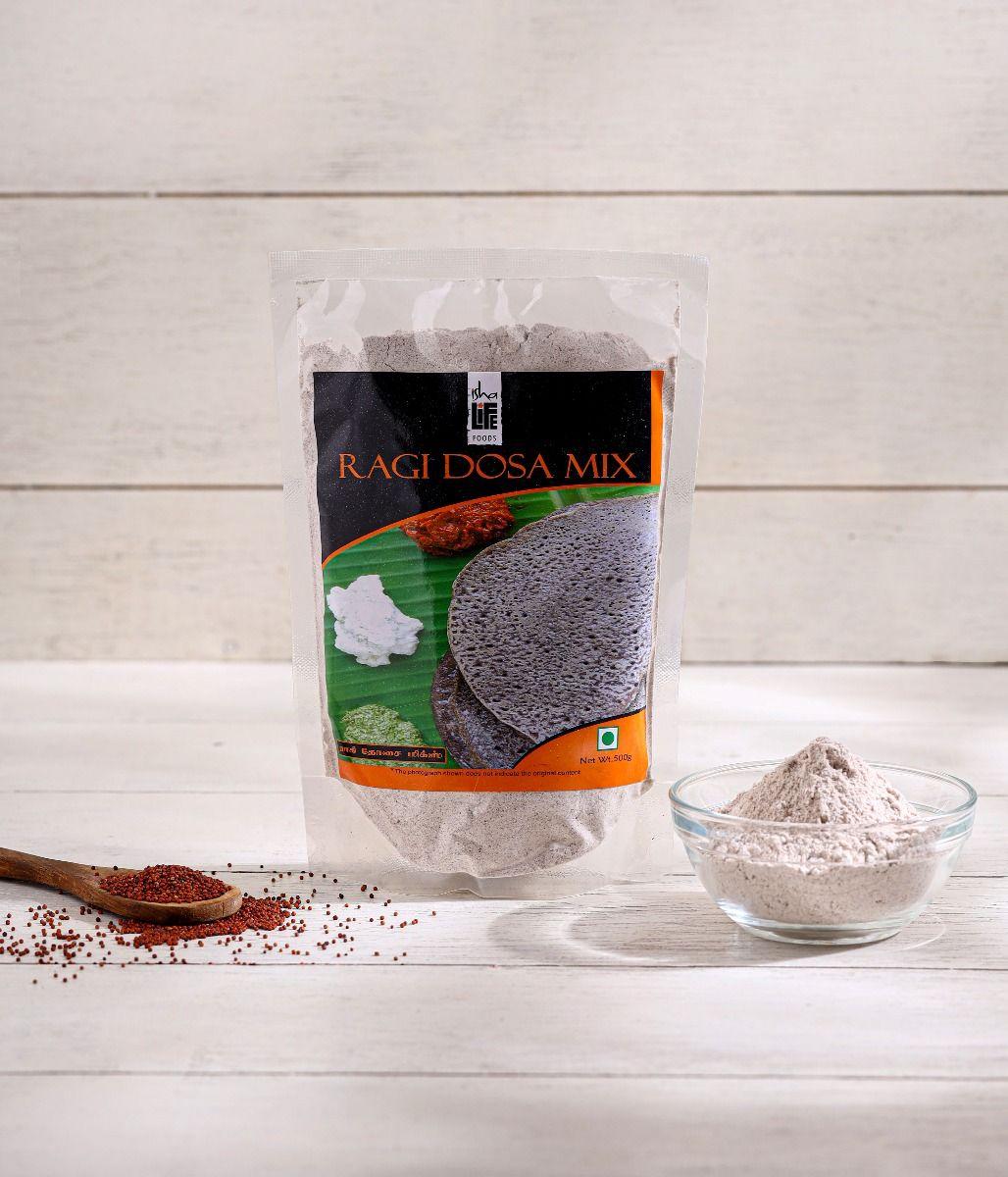Picture of Isha Life Ragi Dosa Mix (Finger Millet / Nachani), 500 gm.