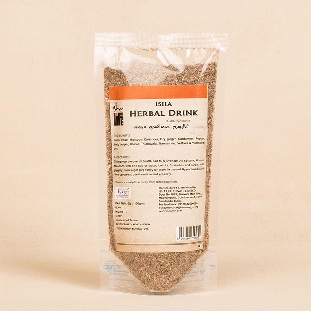 Picture of Isha Life Isha Herbal Drink (100gm). Ayurvedic tea. Healthy & rejuvenating drink. A refreshing tea alternative.