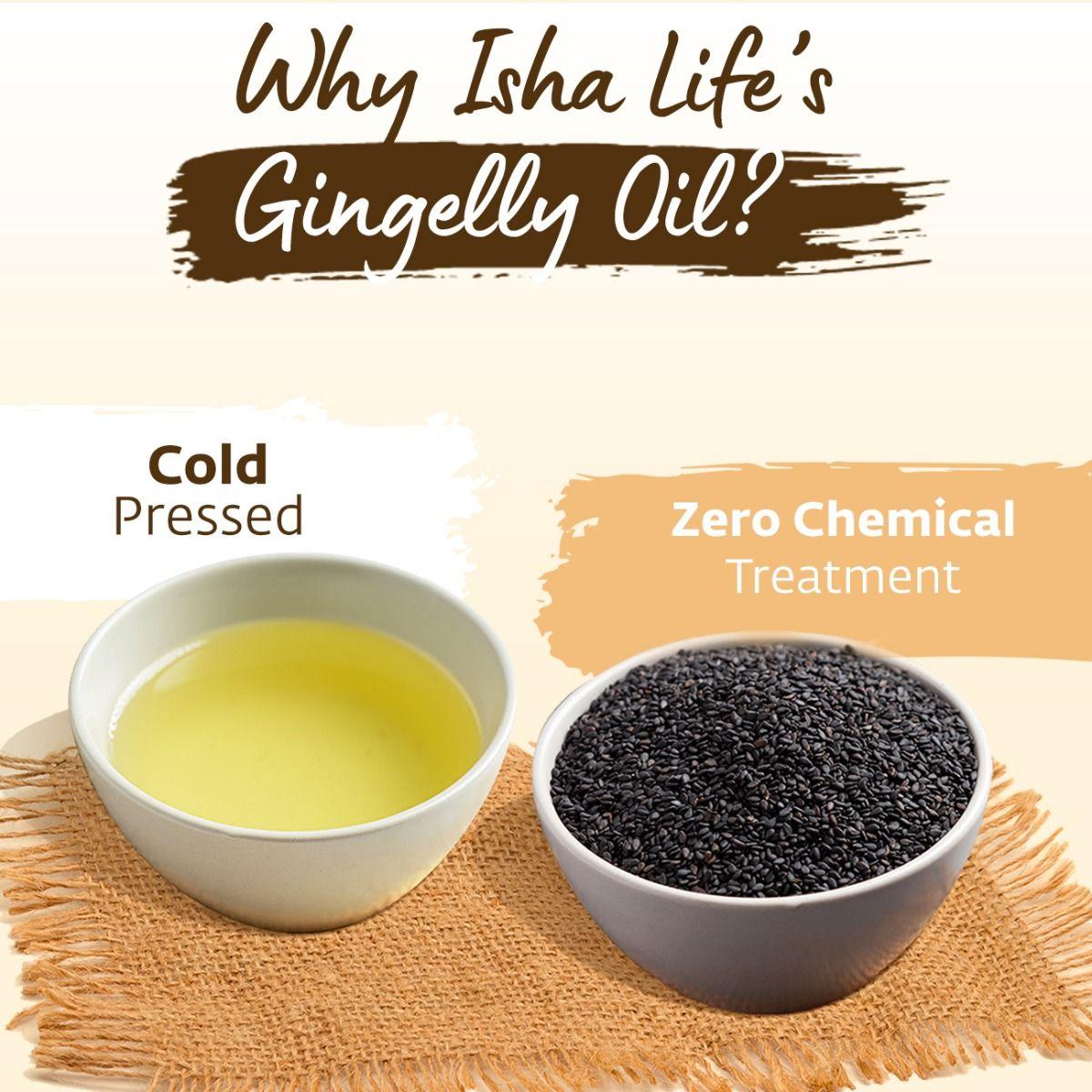 Picture of Isha Life Cold pressed gingelly oil. Pure sesame oil (500 ml)