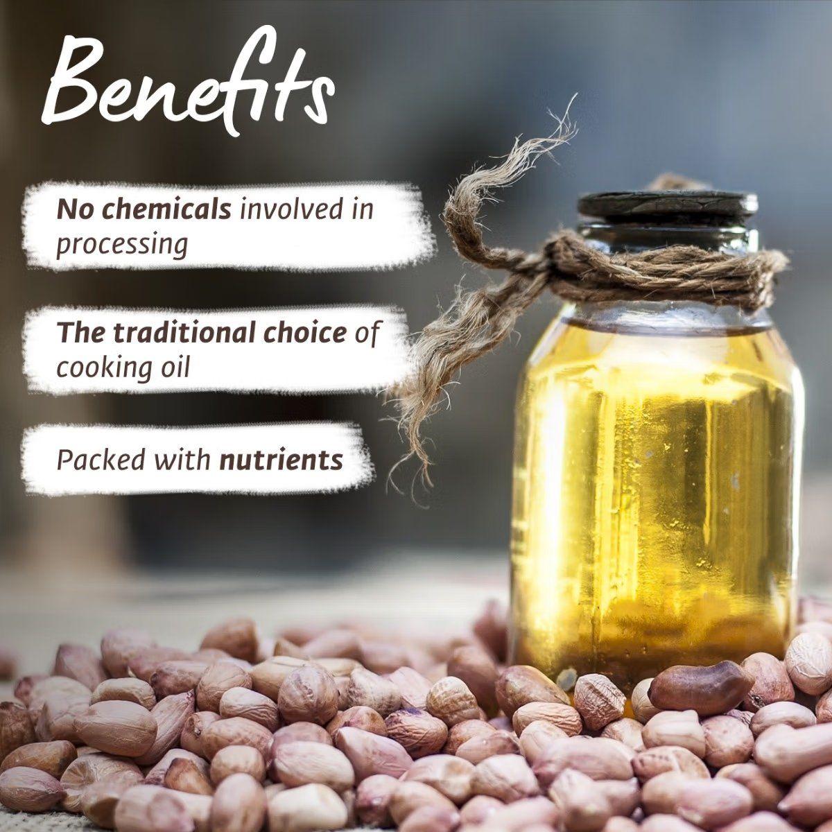 Picture of Isha Life Natural Cold pressed Groundnut Oil (500ml)