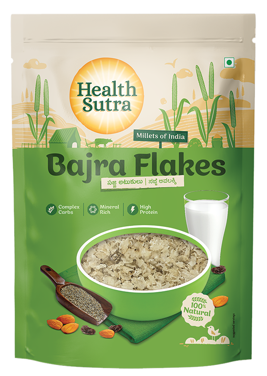 Picture of Health Sutra Bajra Flakes - 250 GRMS