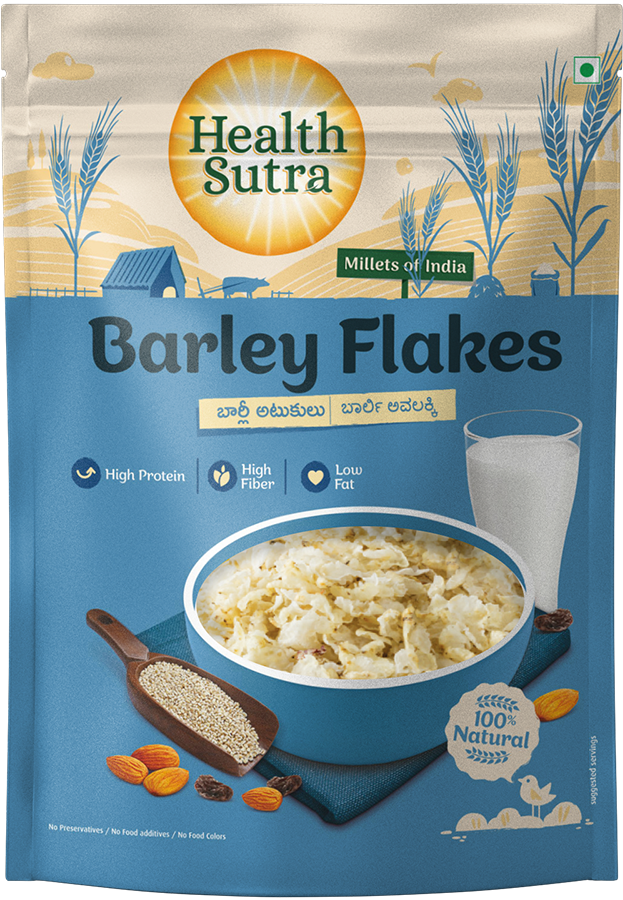 Picture of Health Sutra Barley Flakes - 200 GRMS