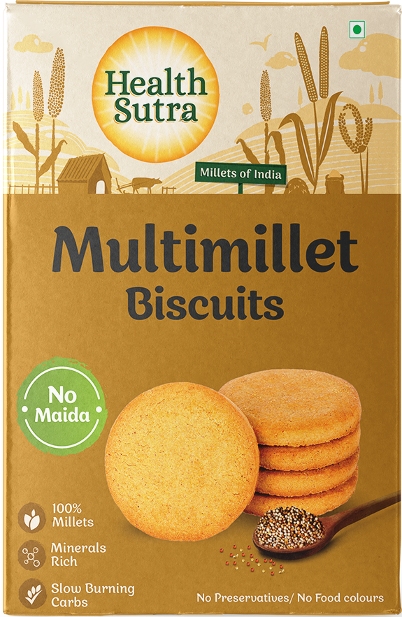 Picture of Health Sutra Multimillet Biscuits - Gluten Free