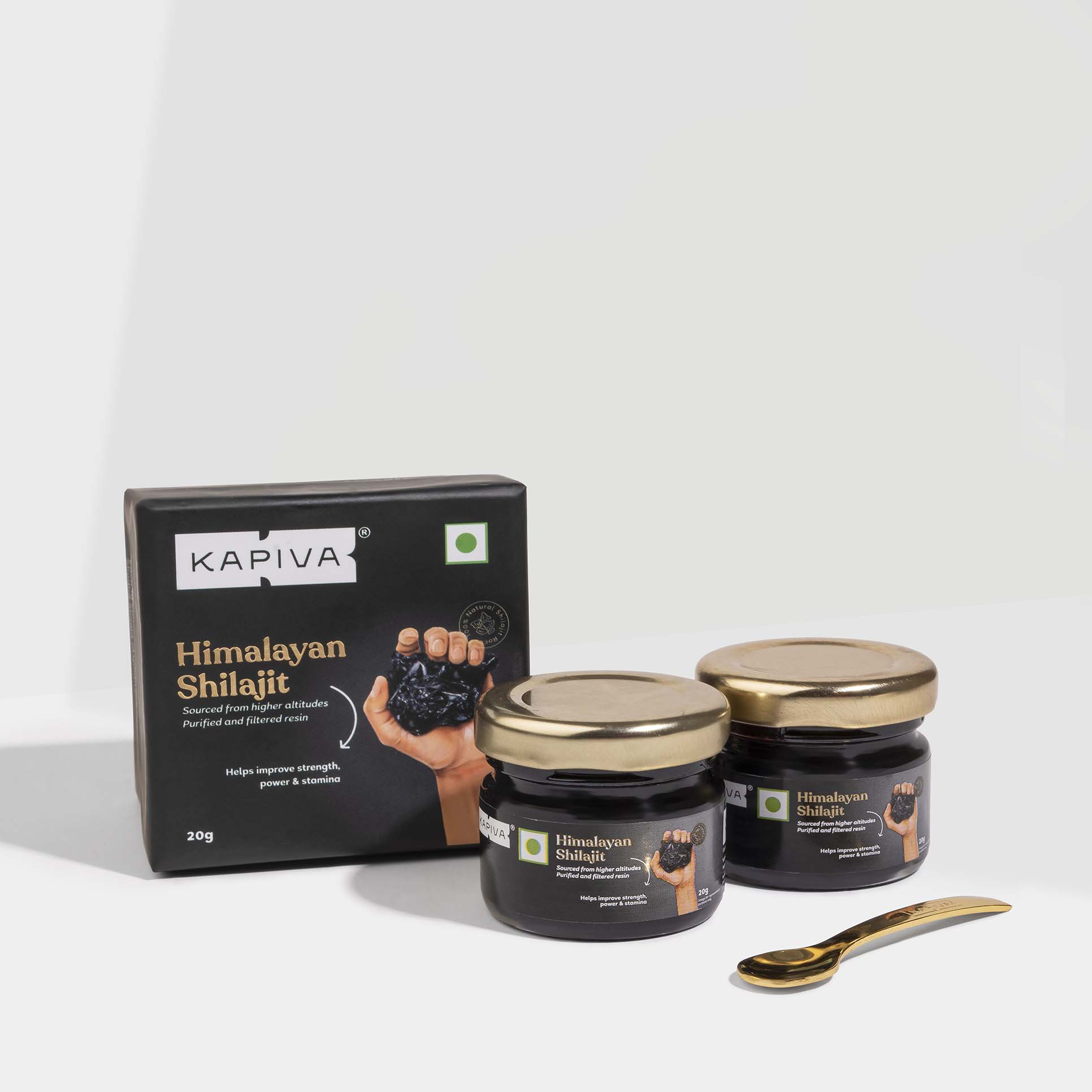 Picture of Kapiva Ayurveda Himalayan Shilajit - Gym Power Up Combo (Pack of 2) - 20 g