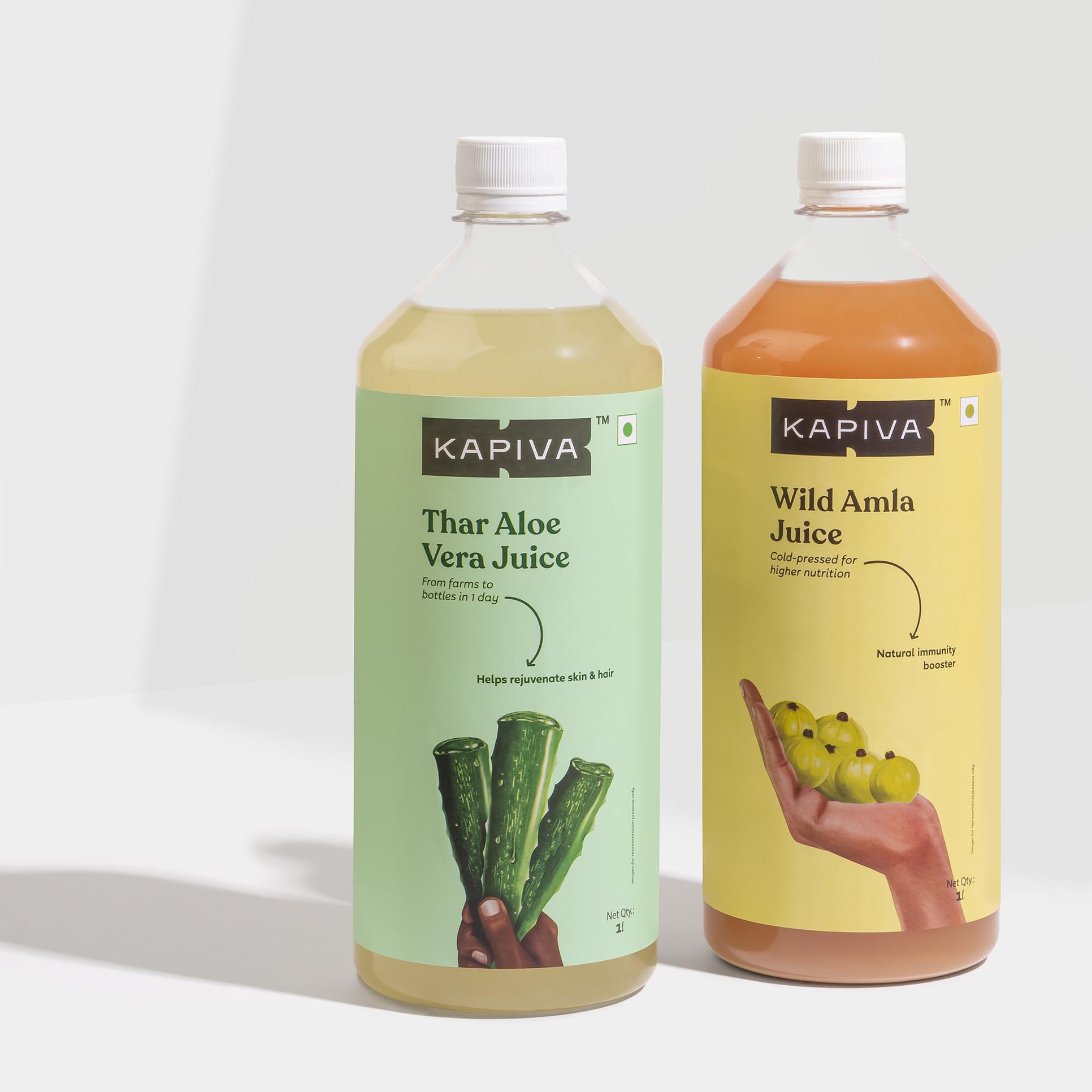 Picture of Kapiva Ayurveda Aloe Juice 1L + Amla Juice 1L