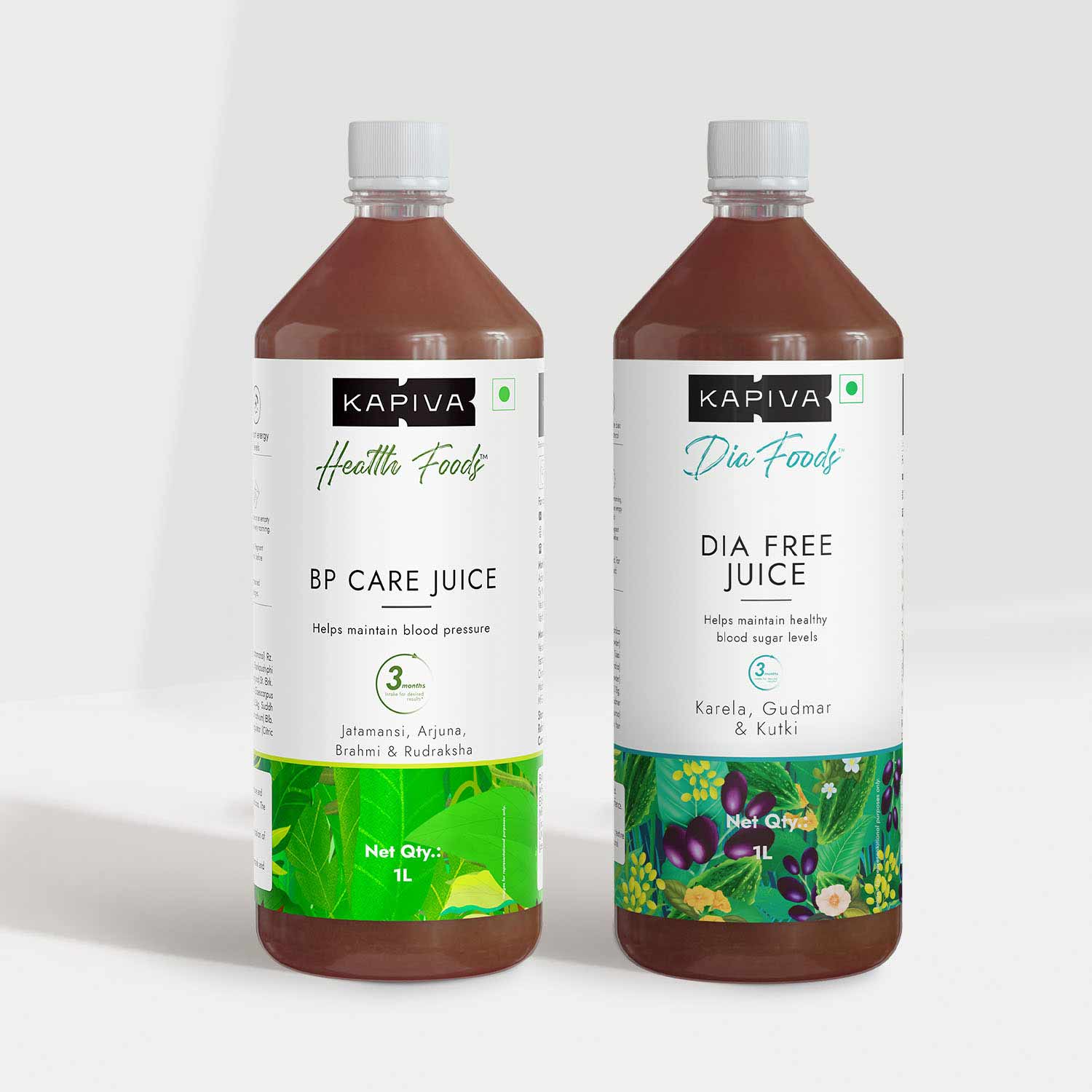 Picture of Kapiva Ayurveda Dia Free Juice & BP Care Juice Combo - 1L+1L