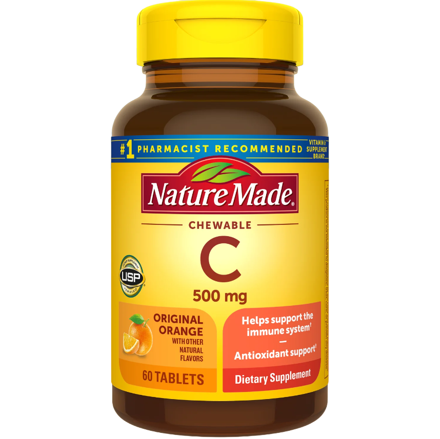 Picture of Nature Made  Vitamin C Chewables Orange 500 mg - 60 Tablets 