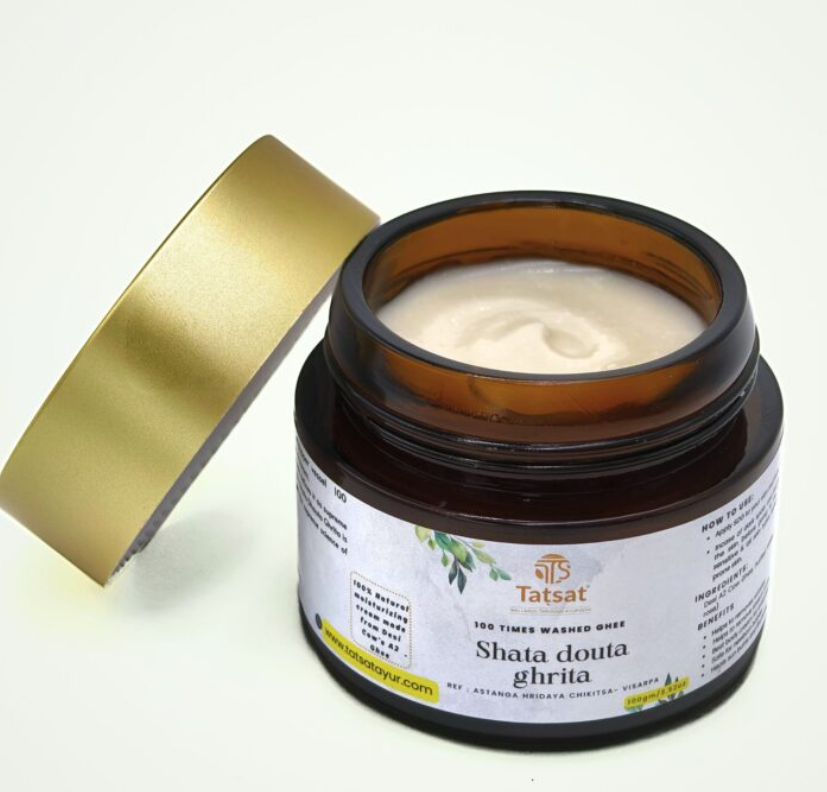 Picture of Tatsat Shata Dhauta Ghrita -100 Times Washed Desi Cow’s A2 Ghee - 100 gm  