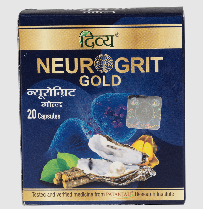 Picture of Patanjali Divya Neurogrit Gold - 20 caps - Pack of 1