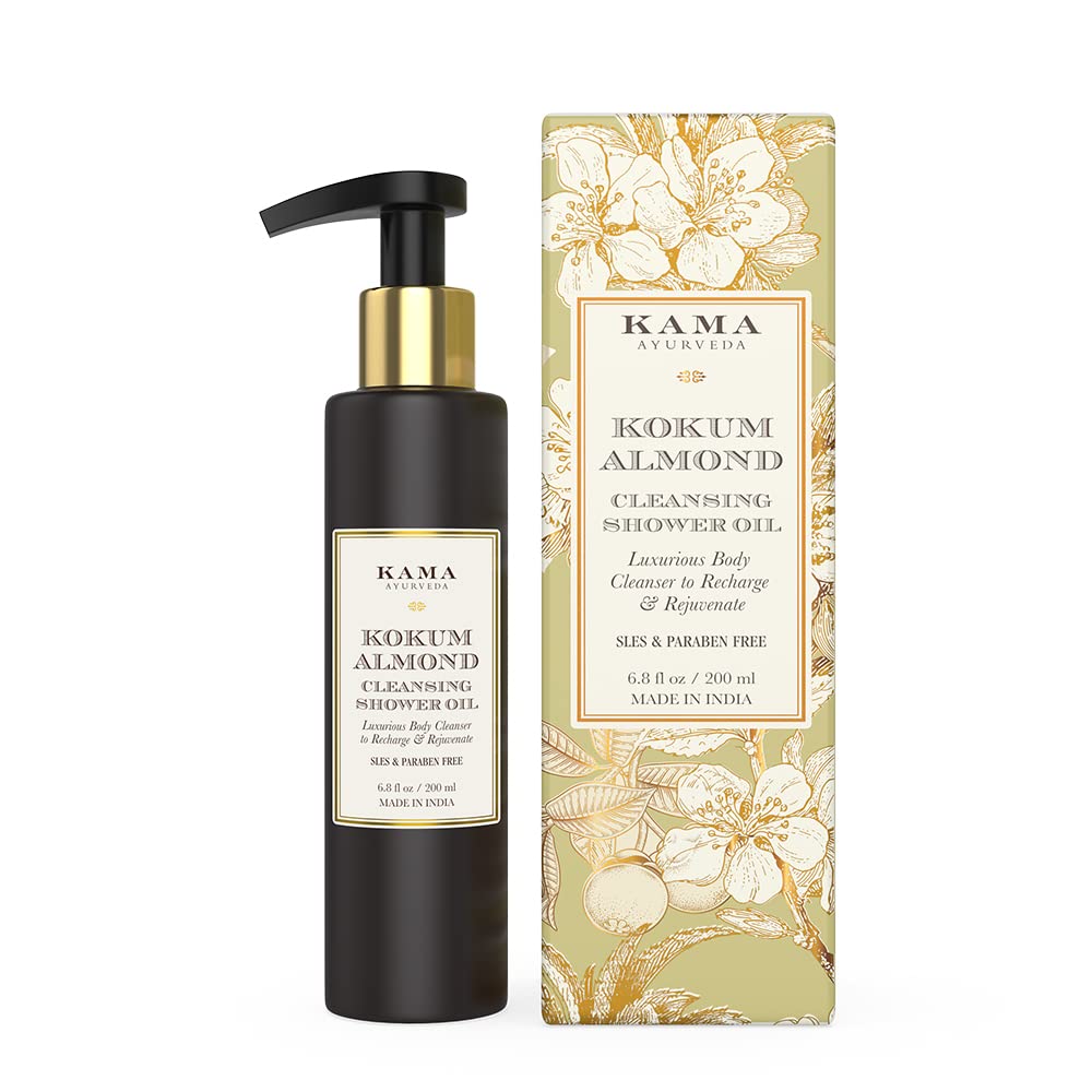 Picture of Kama Ayurveda Kokum Almond Cleansing Shower Oil - 200 ML