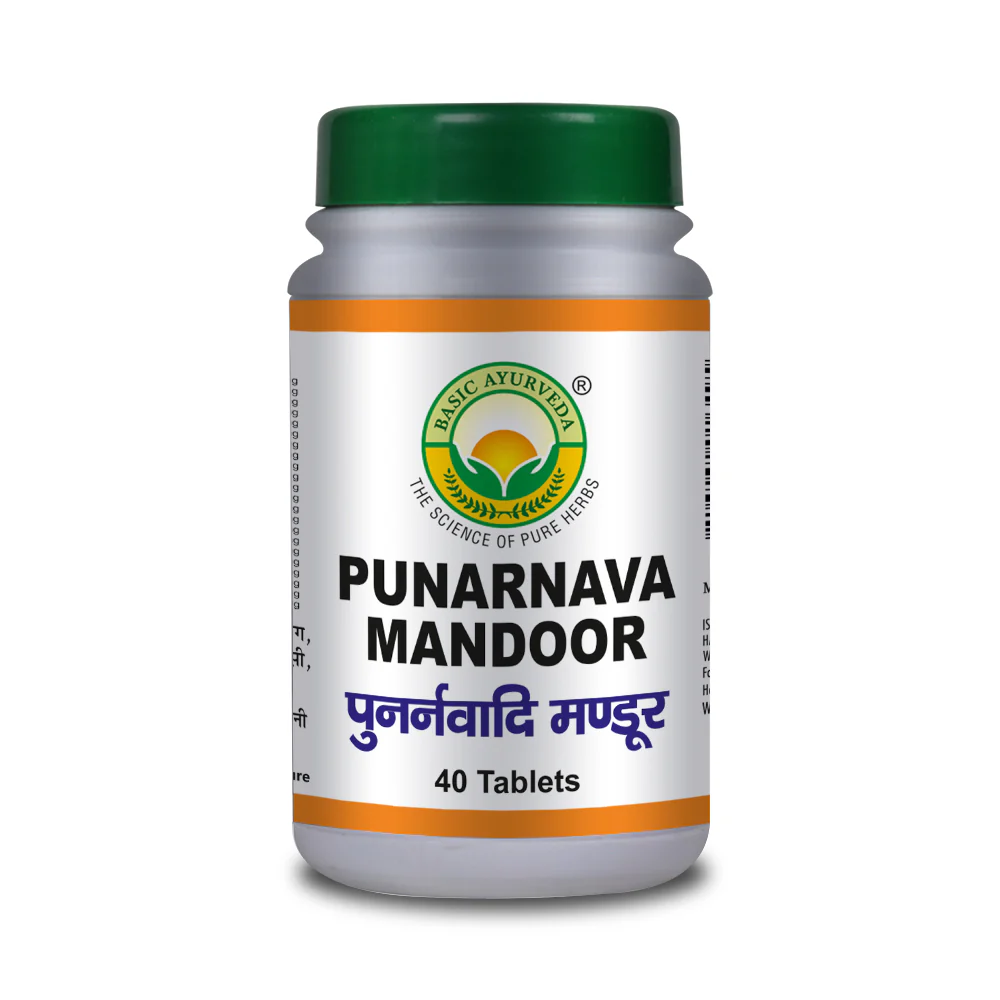 Picture of Basic Ayurveda Punarnava Mandoor - 40 Tabs