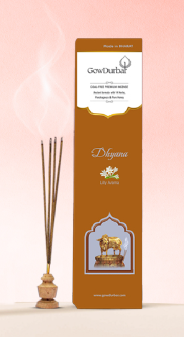 Picture of GowDurbar Dhyana Lilly Aroma Incense - 90 GM