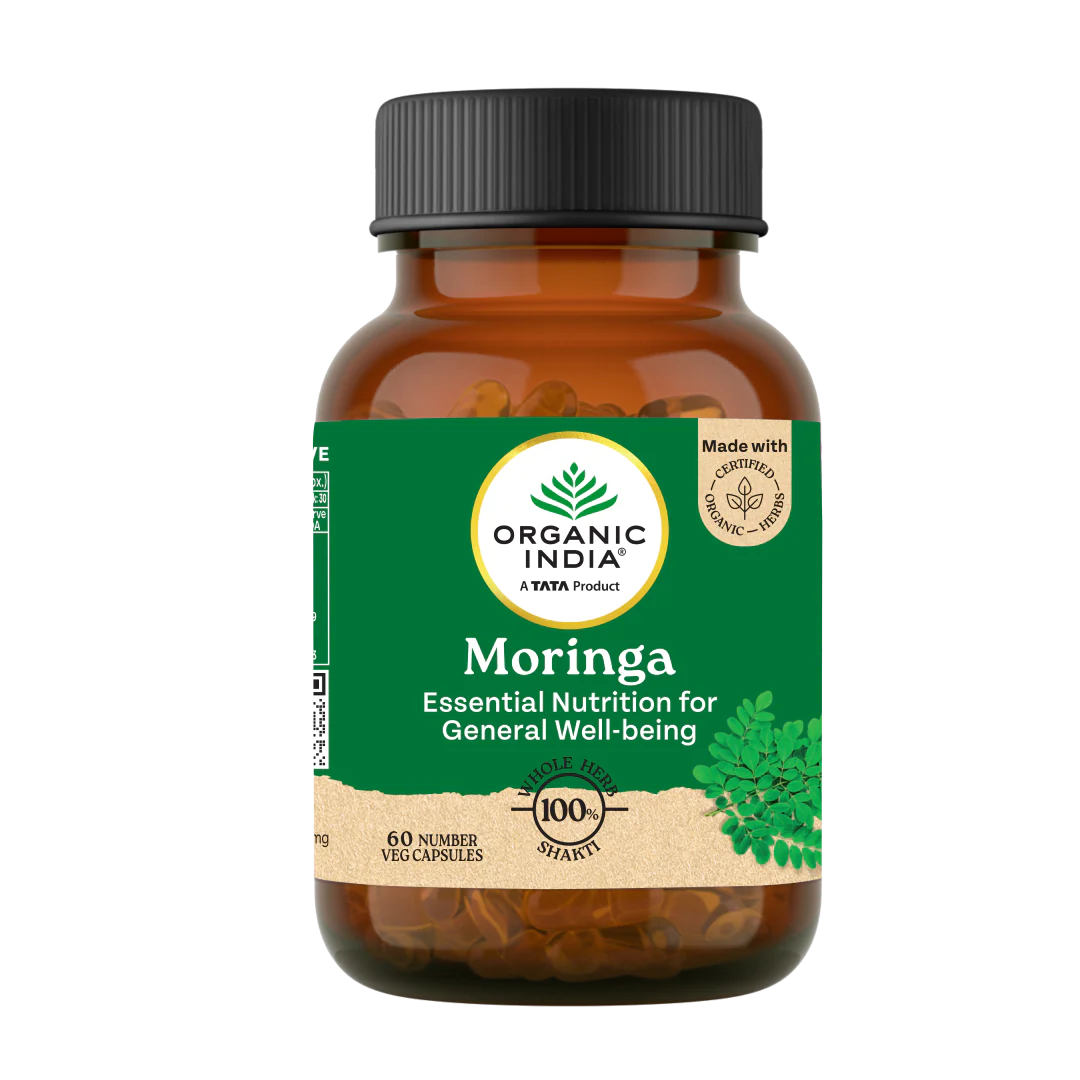 Picture of Organic India Moringa Essential Nutrition - 60 Capsules 