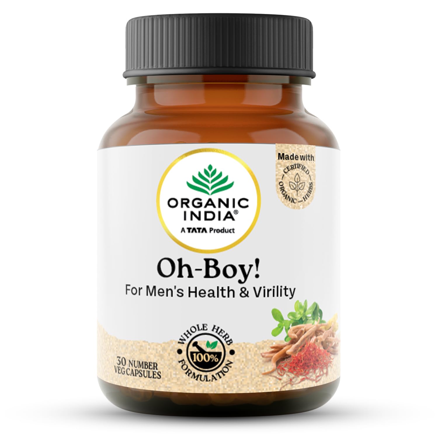 Picture of Organic India OH-Boy - 30 Capsules 