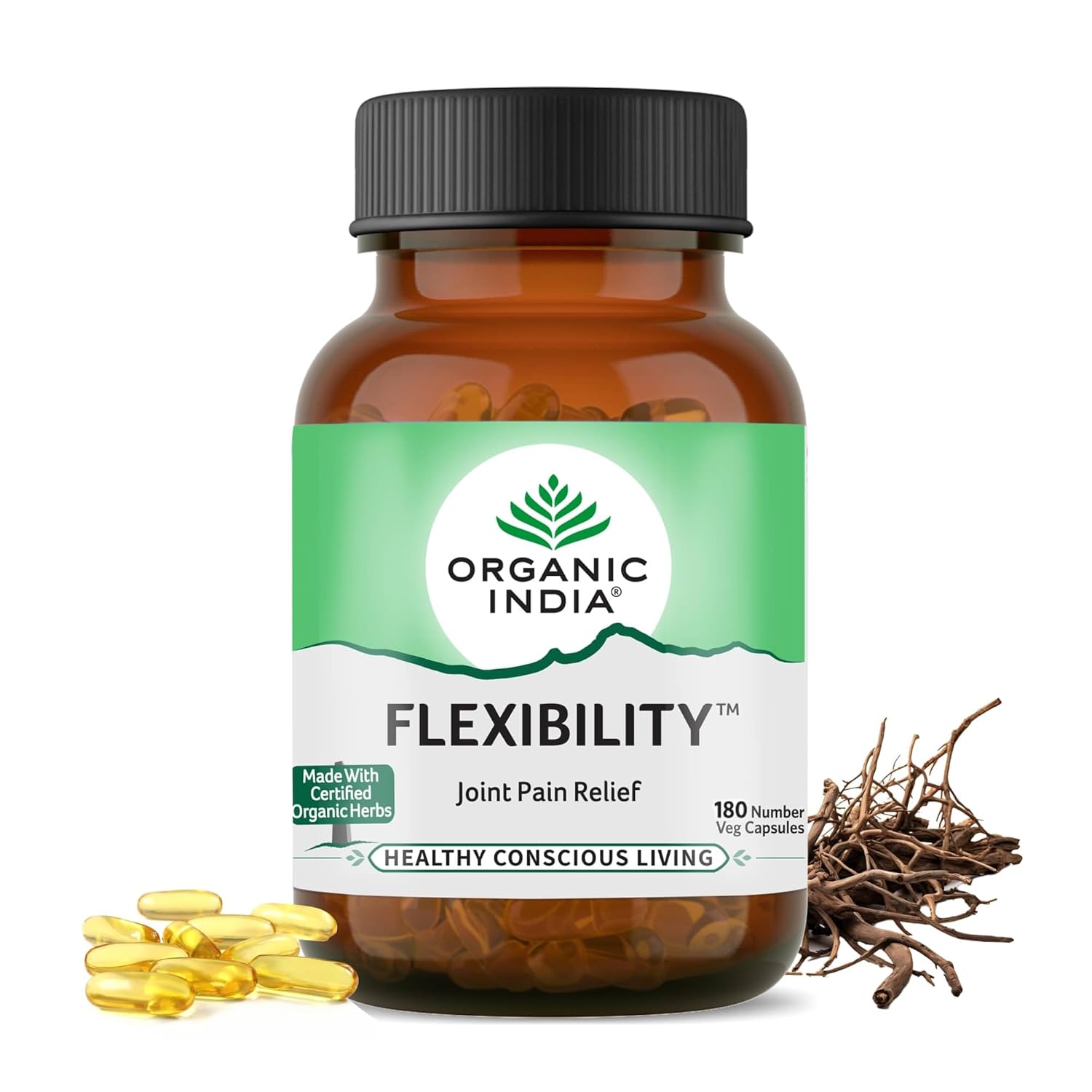 Picture of Organic India Flexibility Capsules - 180 Caps