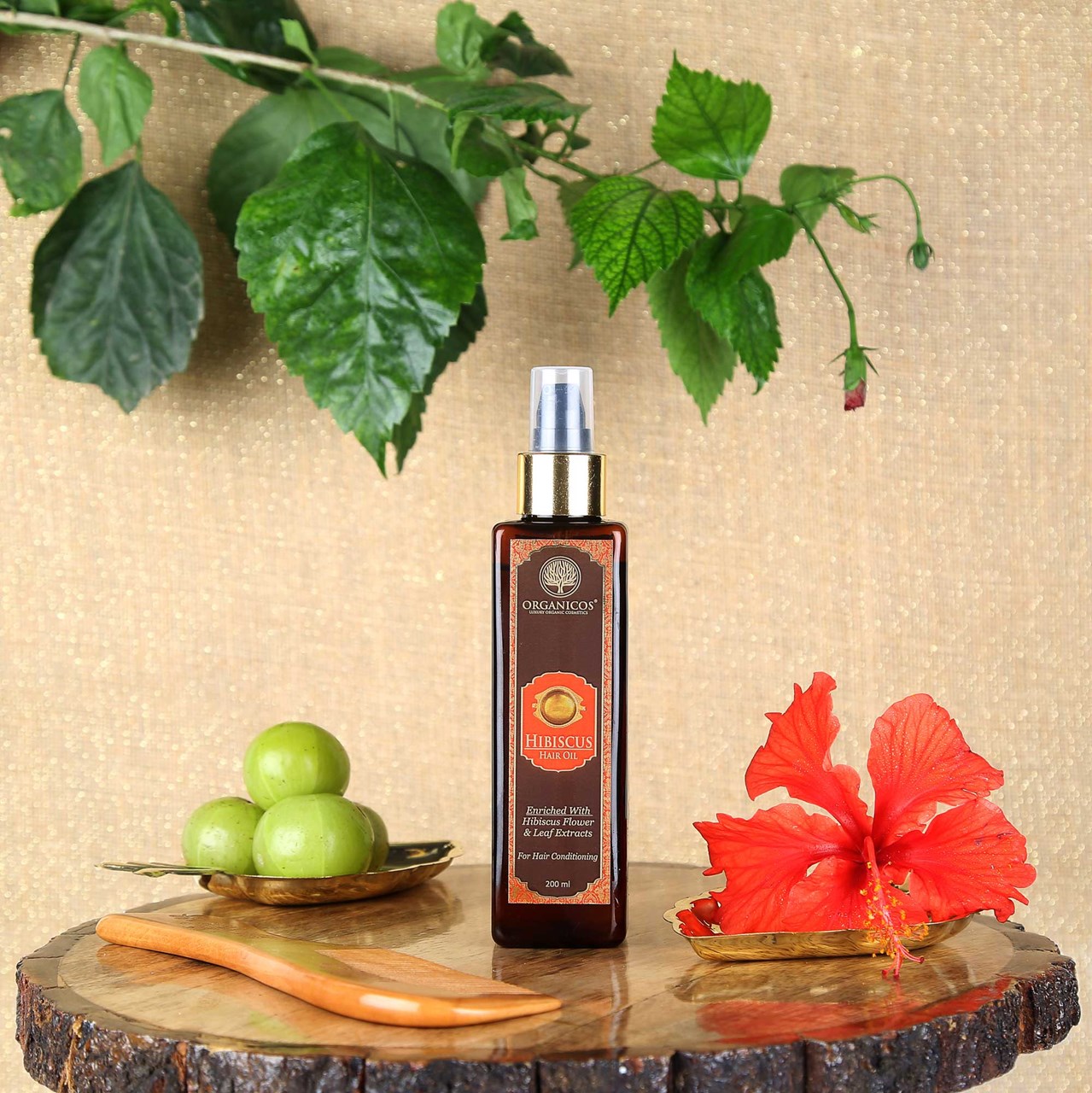 Picture of Organicos Hibiscus Hair Oil - 200 ml