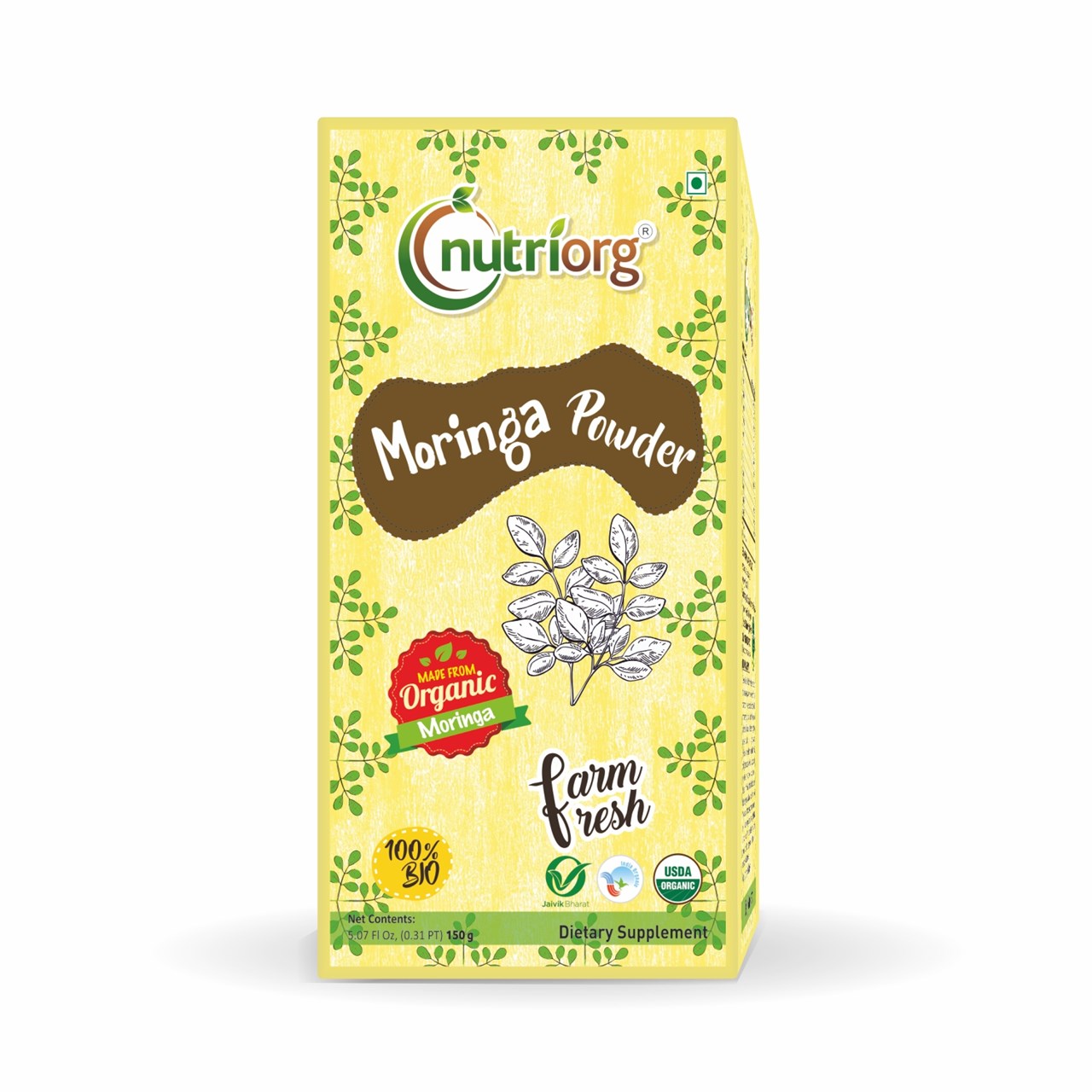 Picture of Nutriorg Certified Organic Moringa Powder 150g