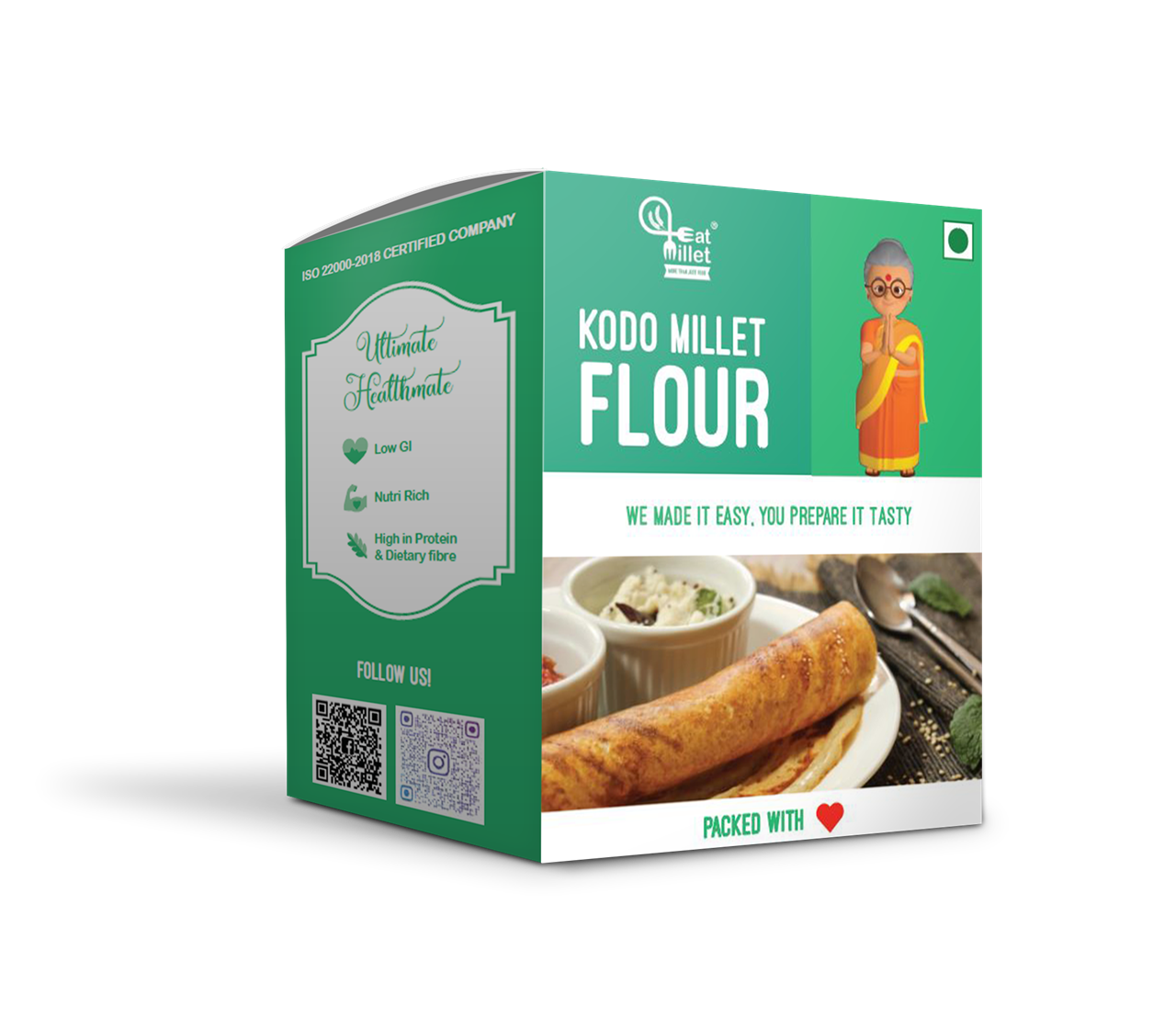 Picture of Eat Millet Kodo Millet Flour (Buy 1Get 1 Free) - 700 gms